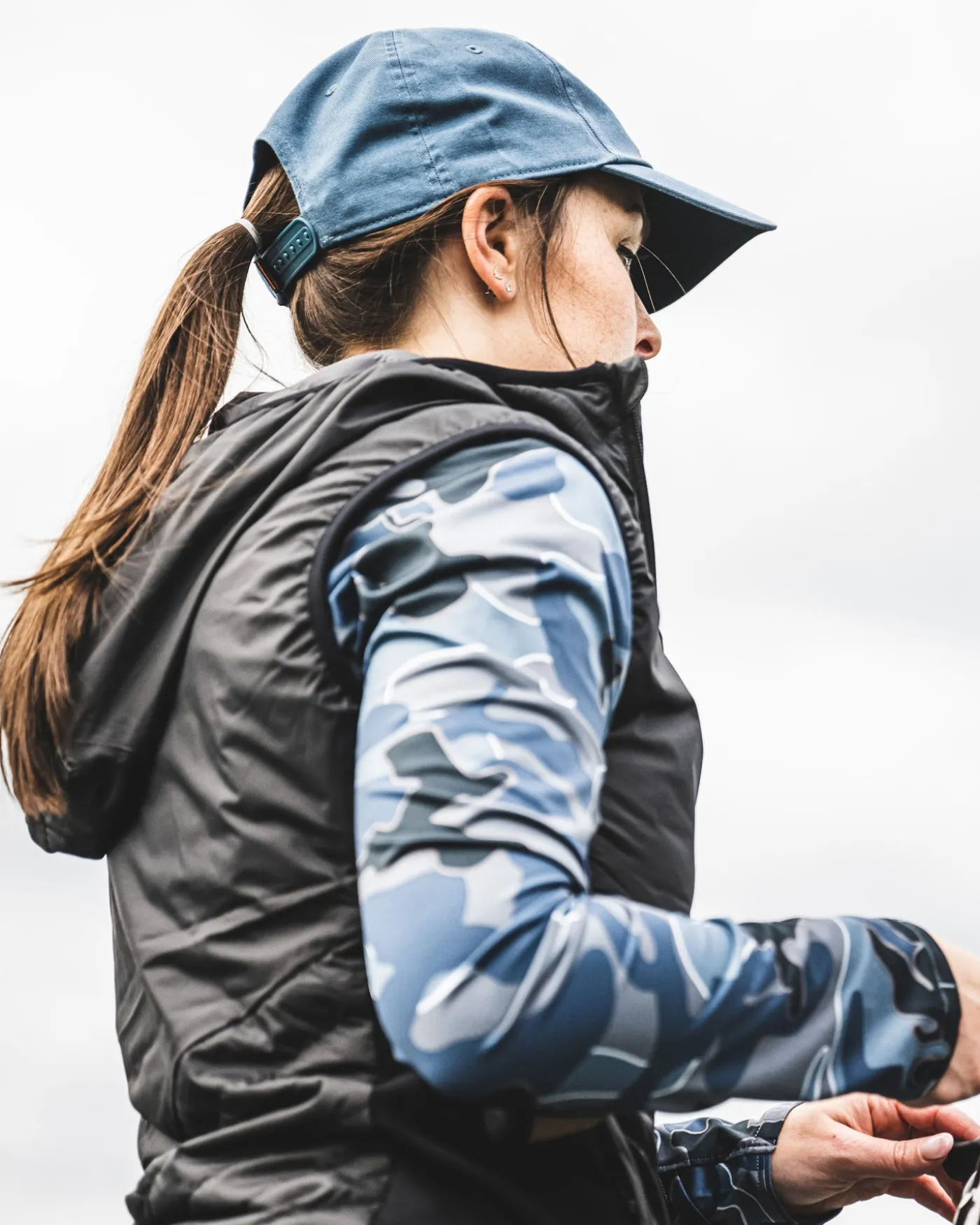 Women's Fall Run Hybrid Hooded Vest
